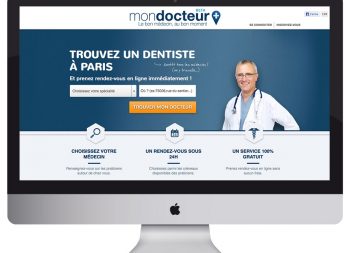 Création et réalisation webdesign du site de mondocteur.fr